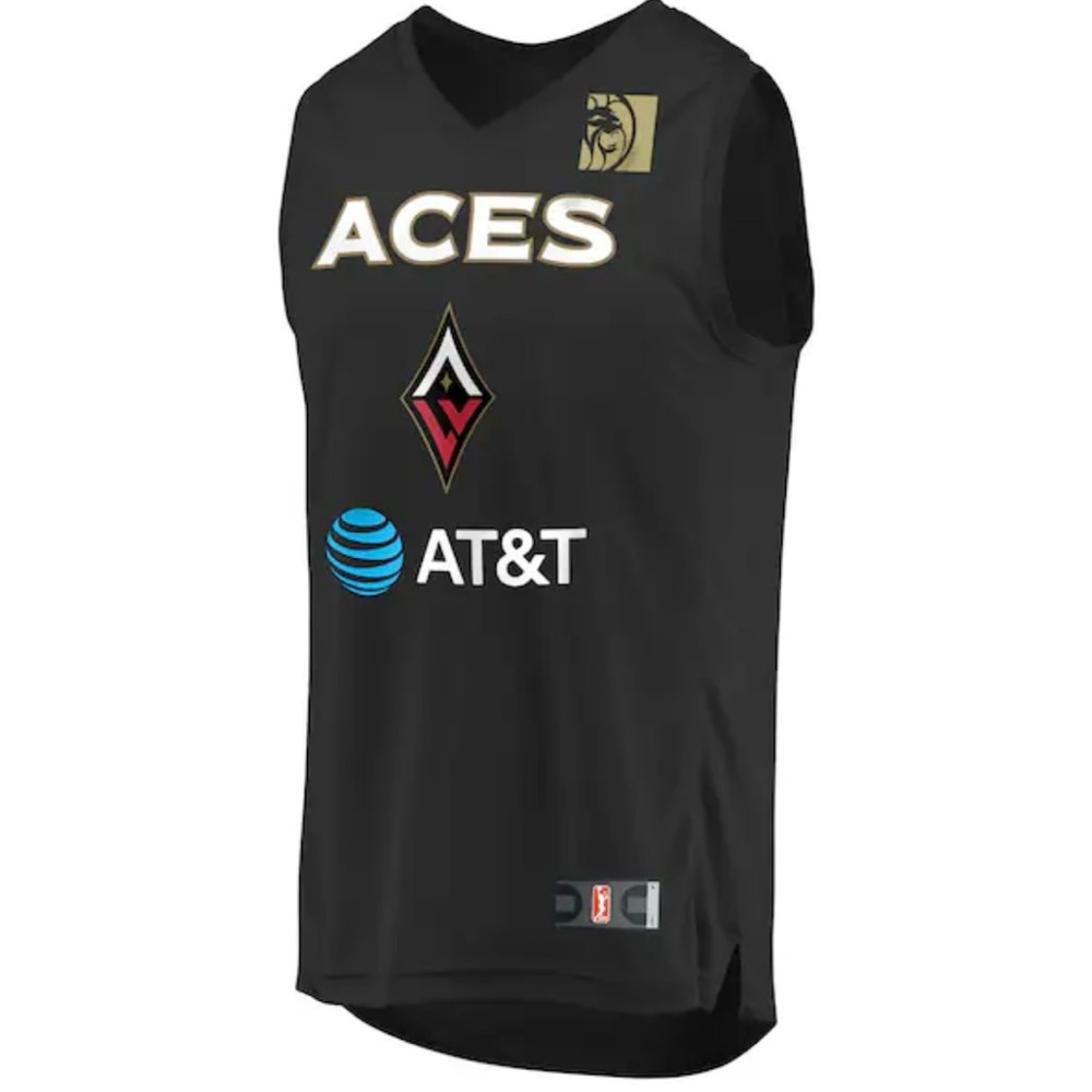 Vegas Aces WNBA Black Cambage Official Jersey Fanatics Size Large